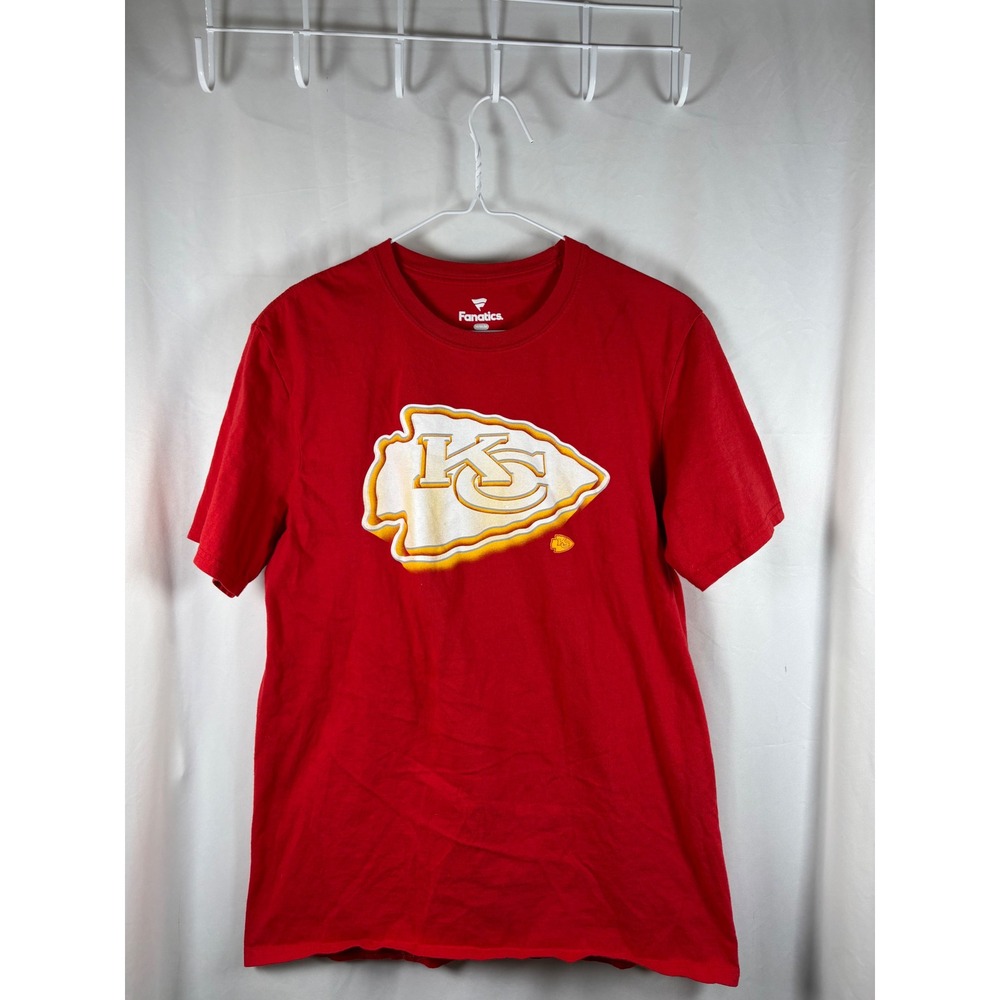 Fanatics Kansas City Chiefs Red Graphic T-Shirt NFL Arrowhead Logo Size M